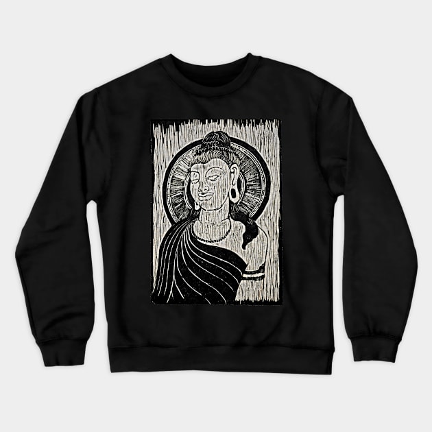 Bodhisattva Crewneck Sweatshirt by Lunatic Painter